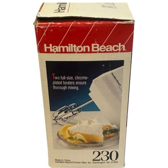 Hamilton Beach Red and White Mixer Box new - Picture 4 of 8